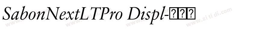 SabonNextLTPro Displ字体转换 SabonNextLTPro Displ字体转换